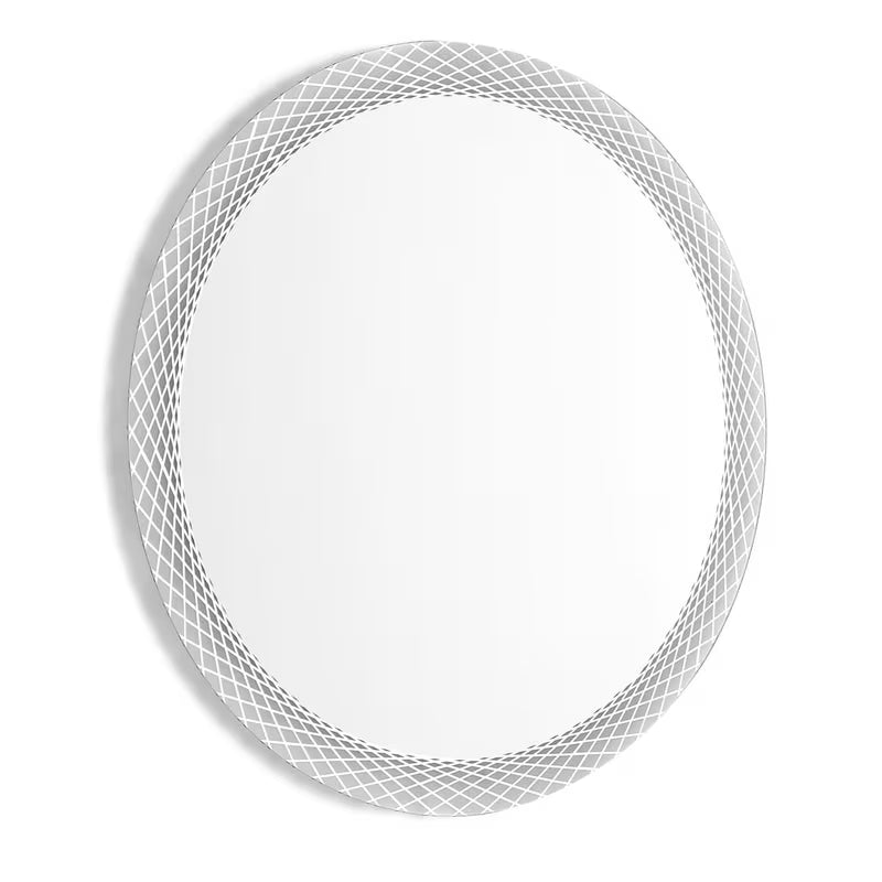 Kulaté LED zrcadlo Amirro 80 cm s podsvícením po obvodu pro moderní koupelnu