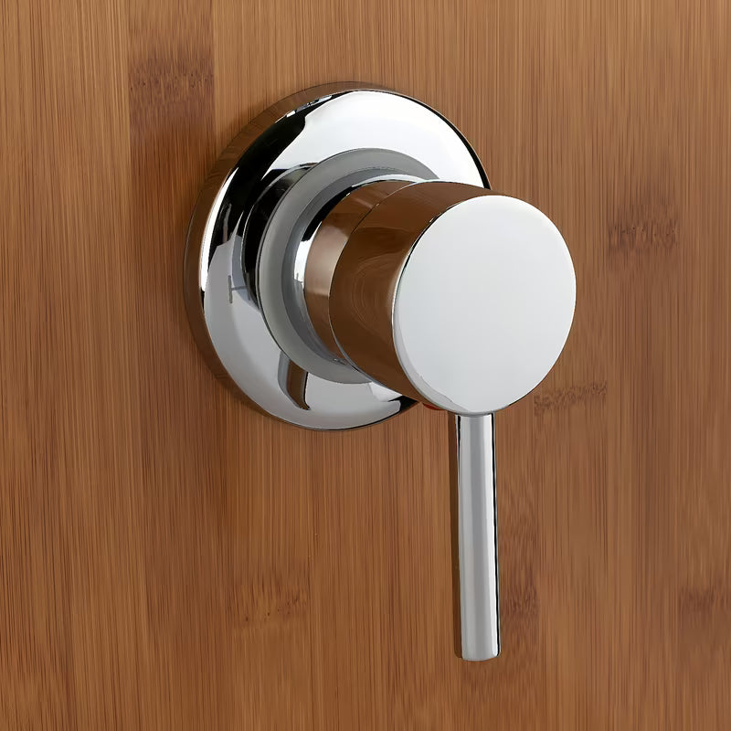 Sprchový hydromasážní panel Anima Bamboo Shower z bambusu s hlavovou a ruční sprchou a masážními tryskami.