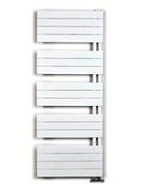 Bílý kombinovaný koupelnový radiátor Anima Oliver 151x60 cm vhodný i pro sušení ručníků.