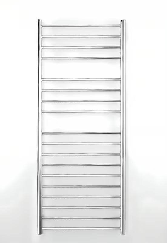 Kombinovaný koupelnový radiátor Anima Paul 150x60 cm v provedení chrome z leštěné nerezové oceli.