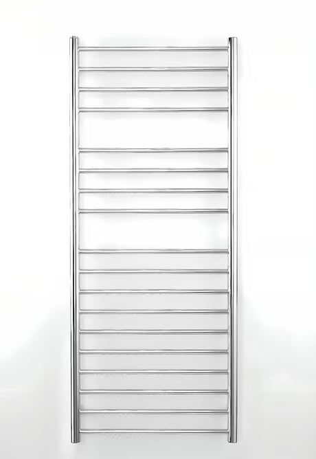 Kombinovaný koupelnový radiátor Anima Paul 150x60 cm v provedení chrome z leštěné nerezové oceli.