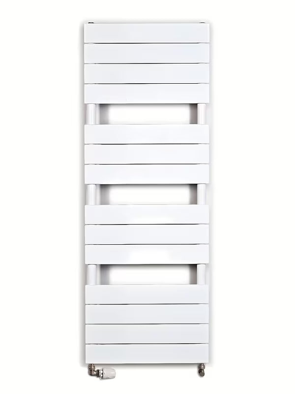 Bijeli kombinirani radijator Anima Viktor 122x45 cm za kupaonicu pro za grijanje i sušenje ručnika.