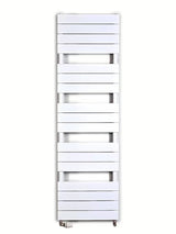 Bílý kombinovaný radiátor Anima Viktor 45x151 cm vhodný pro vytápění a sušení ručníků.