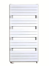 Bílý kombinovaný radiátor Anima Viktor 75x151 cm vhodný pro vytápění a sušení ručníků.
