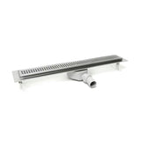 Sprchový žlab Anima 70 cm v provedení chrome s roštem 65 cm a sifonem DN40