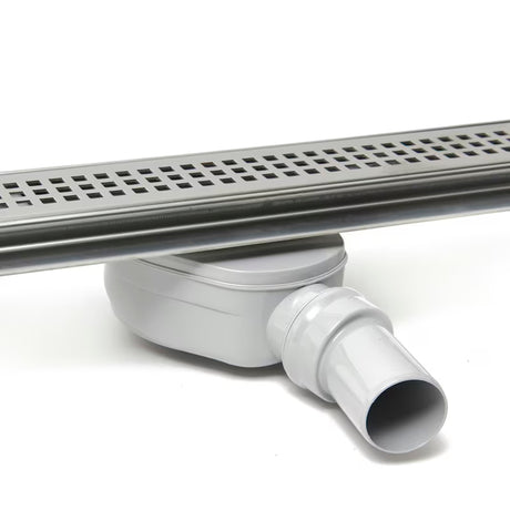 Sprchový žlab Anima 70 cm v provedení chrome s roštem 65 cm a sifonem DN40