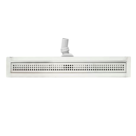 Sprchový žlab Anima 70 cm v provedení chrome s roštem 65 cm a sifonem DN40