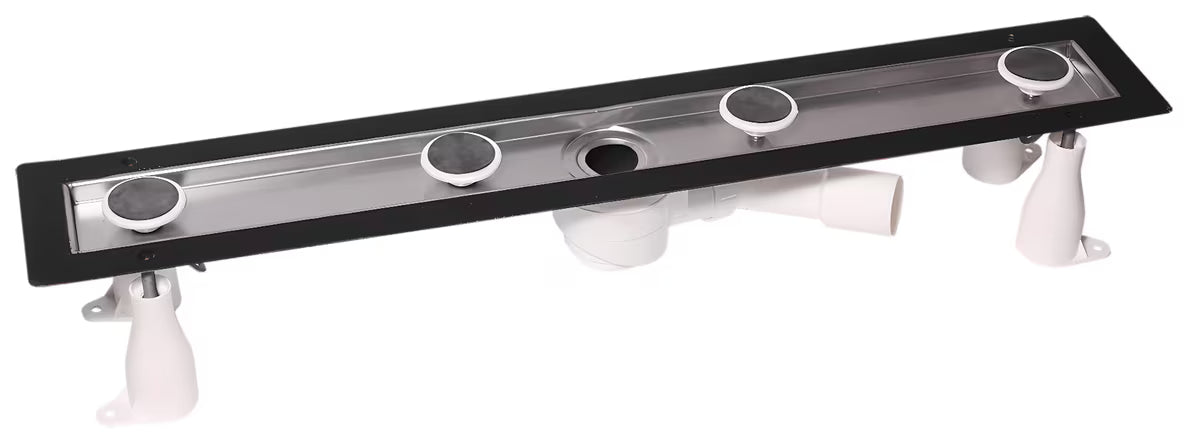 Nerezový sprchový žlab Anima 80 cm v lesklém chromovém provedení pro moderní sprchový kout.