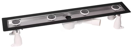 Nerezový sprchový žlab Anima 80 cm v lesklém chromovém provedení pro moderní sprchový kout.