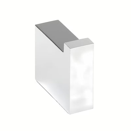 Chromový nerezový nástěnný háček Bemeta Gamma s hranatým minimalistickým designem