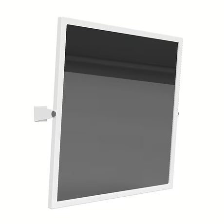 Bílé výklopné nástěnné zrcadlo Bemeta Help program 60x60 cm s kovovou konstrukcí