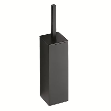 Černá WC štětka Bemeta Nero z mosazi v moderním nástěnném provedení