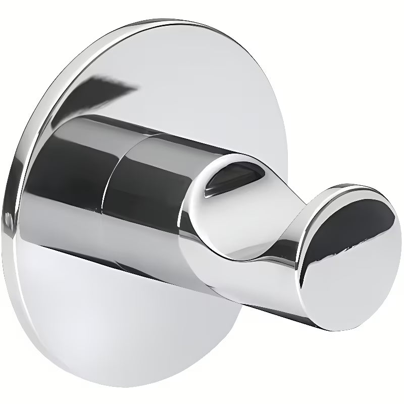 Chromový háček Bemeta Omega v minimalistickém provedení pro zavěšení ručníků a županů.