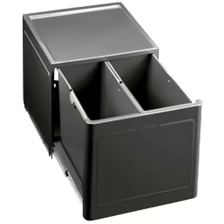 Šedý odpadkový koš Blanco sorter pro kuchyňskou skříňku se snadnou montáží