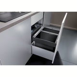 Odpadkový koš sorter Blanco Flexon II s moderním designem pro kuchyňskou skříňku od 45 cm.