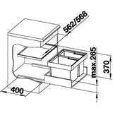 Odpadkový koš sorter Blanco Flexon II s moderním a funkčním designem do kuchyně