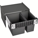 Vestavný odpadkový koš Blanco Select II se dvěma nádobami a čelním výsuvem pro skříňku 60 cm