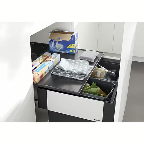 Vestavný odpadkový koš Blanco Select II se dvěma nádobami a čelním výsuvem pro skříňku 60 cm