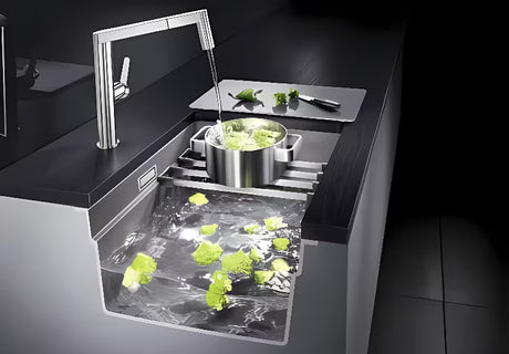 Granitový kuchyňský dřez Blanco Etagon 500 U pro spodní montáž, bílá soft