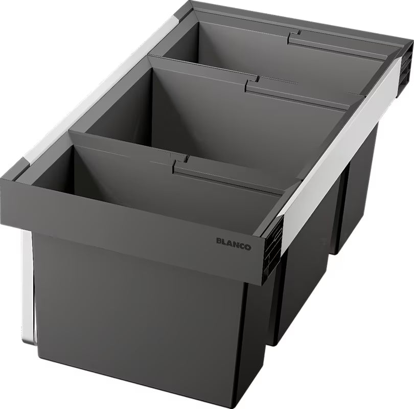 Odpadkový koš sorter do zásuvky Blanco Flexon II 80/3 s rámem a zavěšenými nádobami