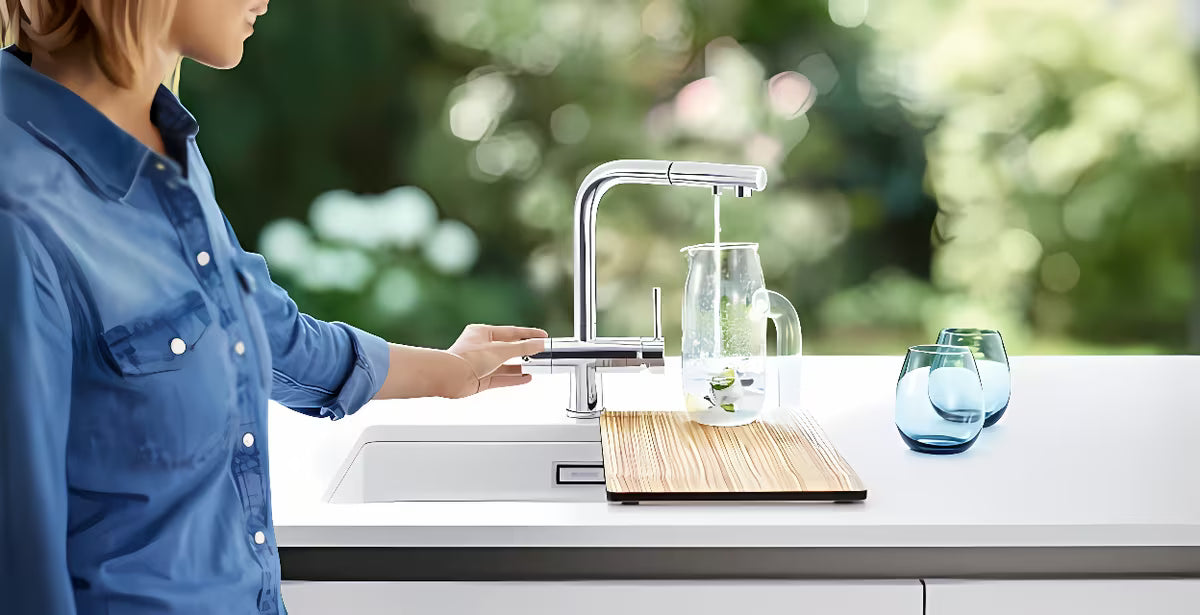 Blanco Fontas-S II chromová dřezová baterie 2 v 1 s výsuvnou sprchou