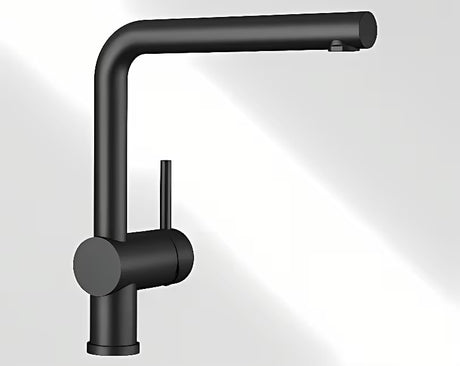Dřezová baterie Blanco Linus v černé matné barvě s otočným ramínkem