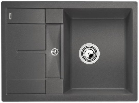 Granitový kuchyňský dřez Blanco Metra 45 S Compact s odkapní plochou v barvě šedá skála
