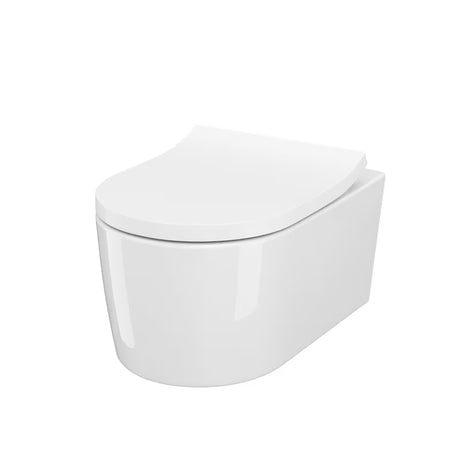 Bílé závěsné WC Cersanit Inverto s vírovým splachováním a prkénkem SoftClose