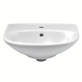 Bílé závěsné keramické umyvadlo Fayans Neo 55 x 44 cm s otvorem pro baterii uprostřed