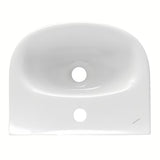 Bílé keramické umývátko Fayans Neo 40x32 cm s otvorem pro baterii uprostřed