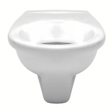 Bílé závěsné WC Fayans Neo z odolné sanitární keramiky se zadním odpadem a úsporným DualFlush splachováním.