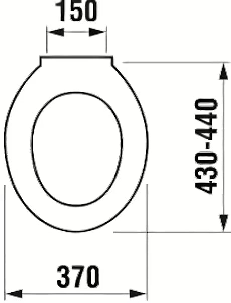 Bílé WC sedátko Fayans Neo z termoplastu