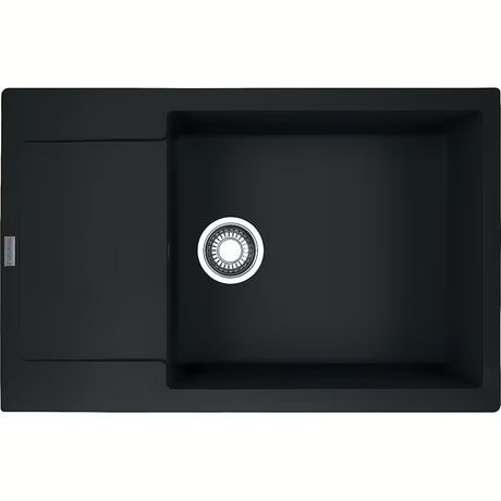 Franke Maris fragranitový kuchyňský dřez s odkapem 780 mm x 500 mm v matné černé barvě
