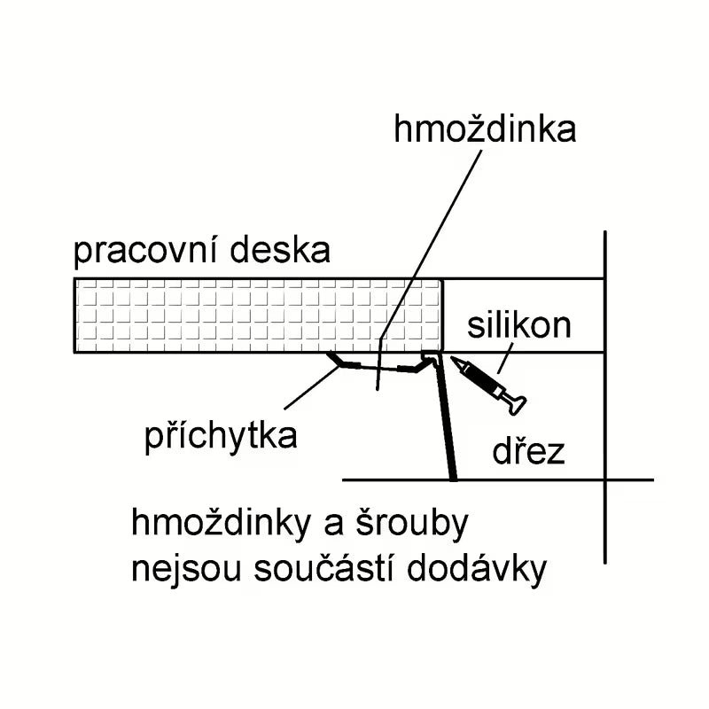 Černý kuchyňský jednodřez Franke SID 110-50 z materiálu Tectonite pro spodní montáž pod desku