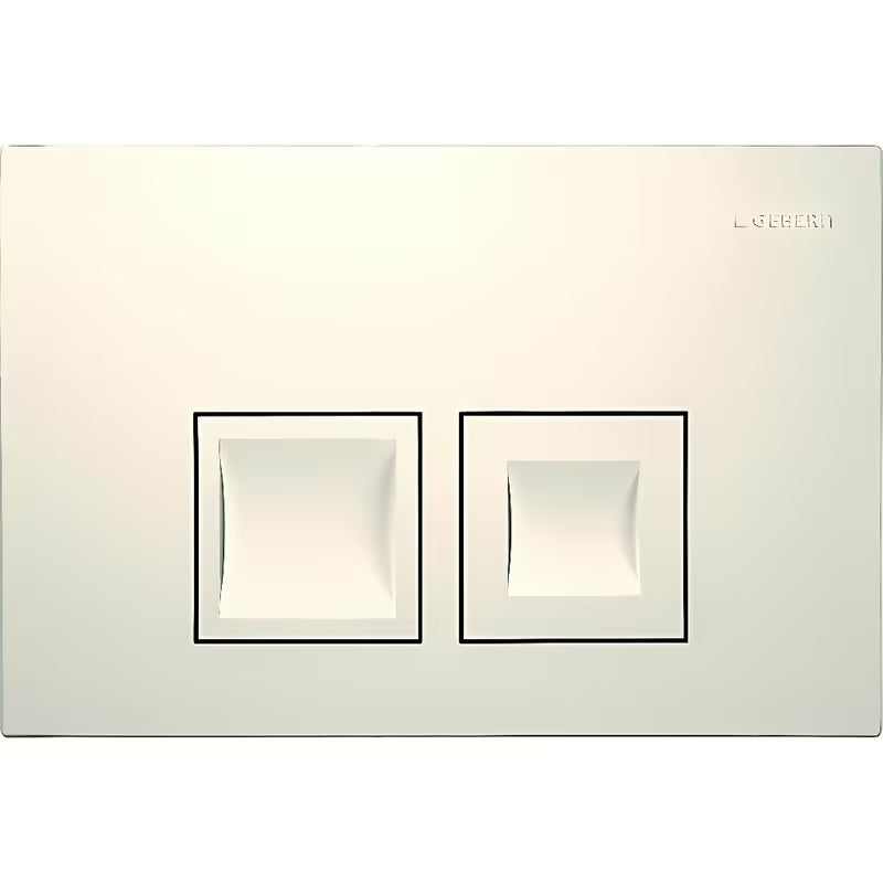 Geberit Delta35 ovládací tlačítko v alpské bílé barvě pro dvoučinné splachování