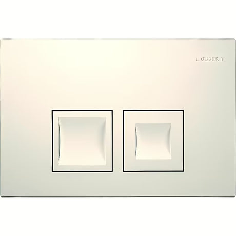 Geberit Delta35 ovládací tlačítko v alpské bílé barvě pro dvoučinné splachování