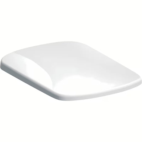 Bílé WC sedátko Geberit Selnova Square s technologií SoftClose a uchycením shora