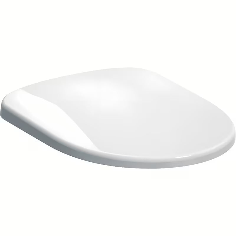 Bílé WC sedátko Geberit Selnova z duroplastu s tichým dovíráním SoftClose.