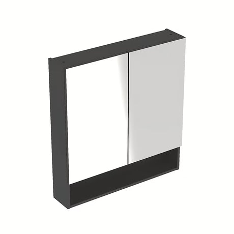 Geberit Selnova zrcadlová skříňka 58,8 x 85 cm v antracitové barvě