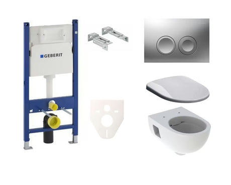 Závěsný WC set Geberit Selnova s nádržkou Geberit Delta pro moderní koupelnu