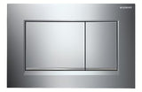 Ovládací tlačítko Geberit Sigma30 v provedení chrom lesk s matným proužkem pro podomítkové nádržky Sigma
