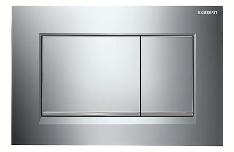 Ovládací tlačítko Geberit Sigma30 v provedení chrom lesk s matným proužkem pro podomítkové nádržky Sigma