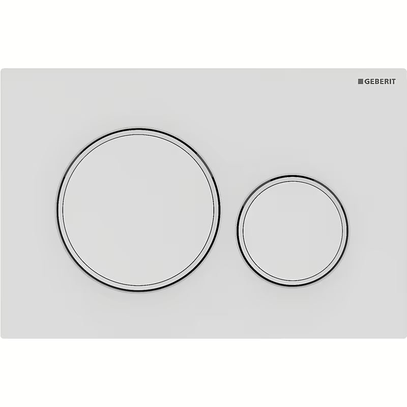 Geberit Sigma20 ovládací tlačítko v matné bílé pro DualFlush k podomítkovým nádržkám Geberit Sigma