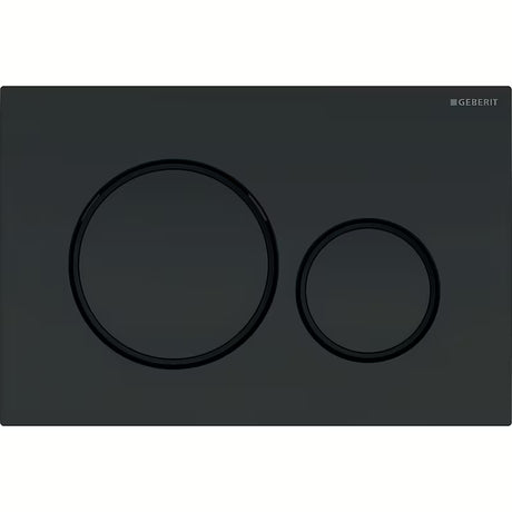 Ovládací tlačítko Geberit Sigma20 v černé matné barvě pro podomítkové nádržky Geberit Sigma.