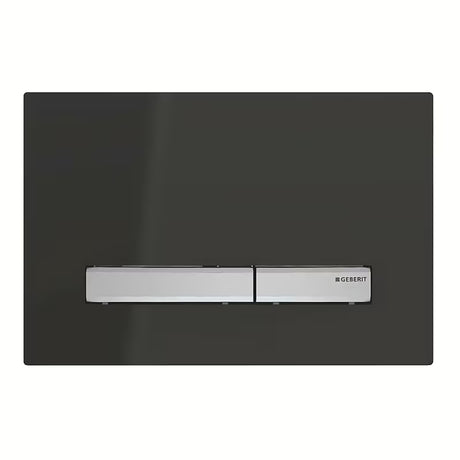 Geberit Sigma50 ovládací tlačítko v černé barvě s chromovými tlačítky pro moduly Geberit Sigma