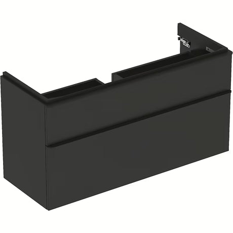 Závěsná skříňka pod umyvadlo Geberit Smyle Square 118,4x62x47 cm v antracitové barvě