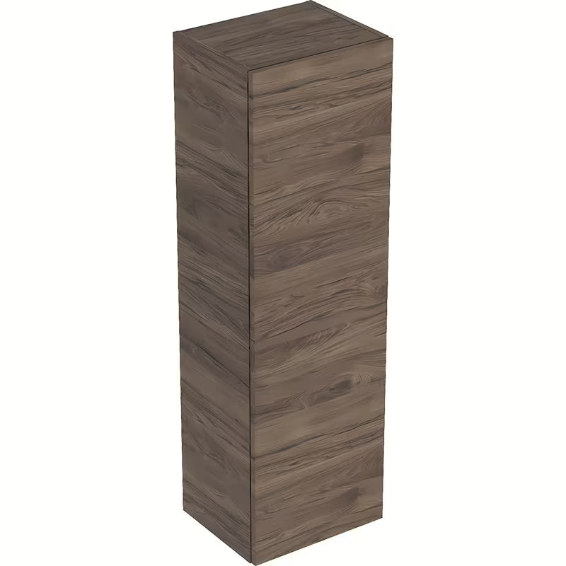 Geberit Smyle Square závěsná vysoká koupelnová skříňka 36x118x30 cm v dekoru ořech