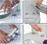 WC sedátko Glacera z MDF s PVC fólií v dekoru bardolino s panty SoftClose a Easy uchycením.