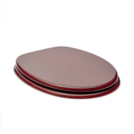 Glacera WC sedátko Mahagon z MDF s PVC fólií a pochromovanými mosaznými panty se skrytým uchycením.