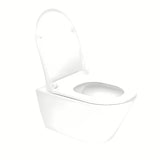 Závěsné WC Glacera Ava v bílé lesklé keramice s Rimless provedením a skrytým uchycením